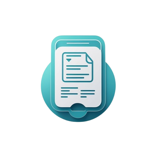 A 3D-style digital icon of a certificate or document with a teal ribbon bookmark and a checkmark badge on a light gray background.